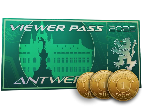 Antwerp 2022 Viewer Pass + 3 Souvenir Tokens