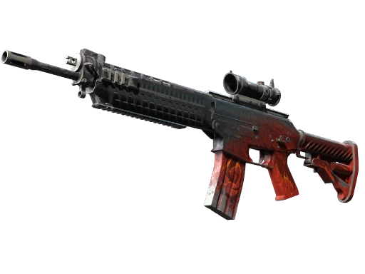 StatTrak™ SG 553 | Darkwing (Battle-Scarred)