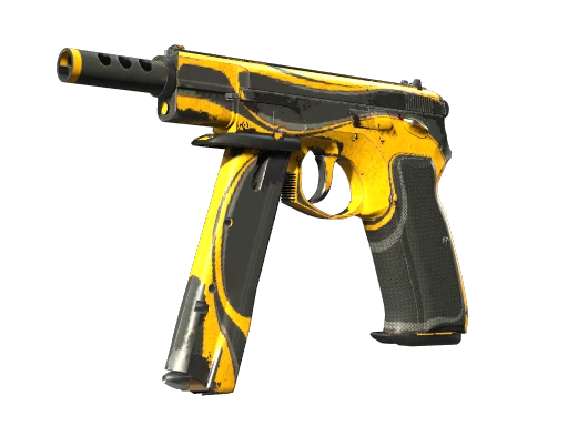 StatTrak™ CZ75-Auto | Yellow Jacket (Battle-Scarred)