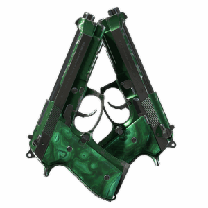 Dual Berettas | Polished Malachite (Field-Tested)