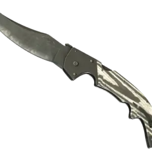 ★ Falchion Knife | Black Laminate (Battle-Scarred)