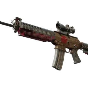 SG 553 | Berry Gel Coat (Battle-Scarred)