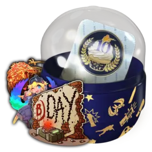 10 Year Birthday Sticker Capsule