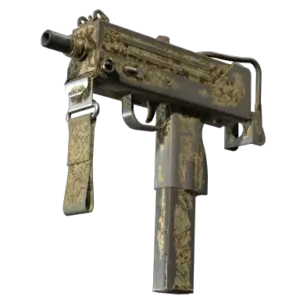 MAC-10 | Sienna Damask (Battle-Scarred)