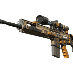 SCAR-20 | Short Ochre (Battle-Scarred)