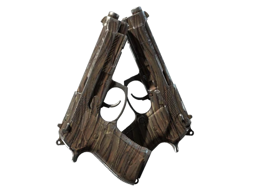Souvenir Dual Berettas | Drift Wood (Field-Tested)