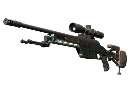 Souvenir SSG 08 | Azure Glyph (Minimal Wear)