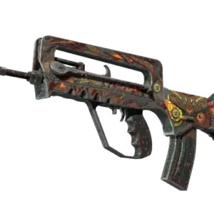 StatTrak™ FAMAS | Eye of Athena (Battle-Scarred)