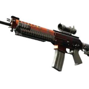 StatTrak™ SG 553 | Danger Close (Well-Worn)