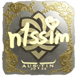 Sticker | n1ssim (Gold) | Austin 2025