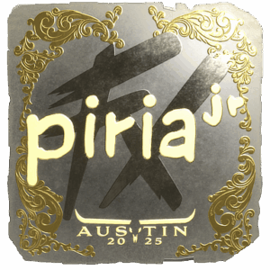 Sticker | piriajr (Gold) | Austin 2025