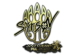 Sticker | syrsoN (Gold) | Antwerp 2022