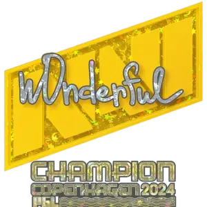 Sticker | w0nderful (Glitter, Champion) | Copenhagen 2024