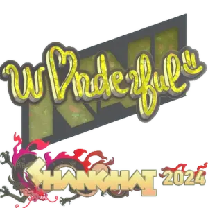 Sticker | w0nderful (Glitter) | Shanghai 2024