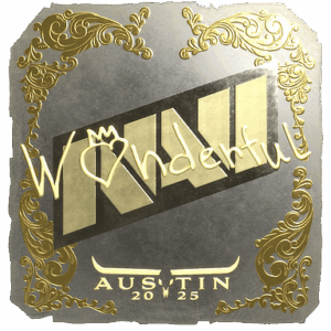 Sticker | w0nderful (Gold) | Austin 2025