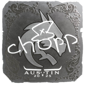 Sticker | chopper (Foil) | Austin 2025