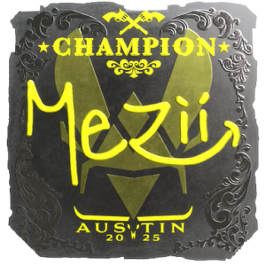 Sticker | mezii (Foil, Champion) | Austin 2025