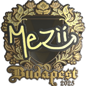 Sticker | mezii (Gold) | Budapest 2025