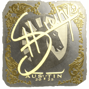 Sticker | siuhy (Gold) | Austin 2025