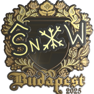 Sticker | snow (Gold) | Budapest 2025