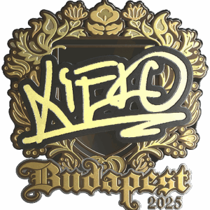 Sticker | xiELO (Gold) | Budapest 2025