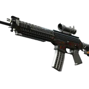 StatTrak™ SG 553 | Heavy Metal (Field-Tested)