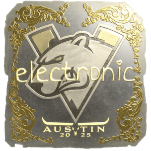 Sticker | electronic (Gold) | Austin 2025