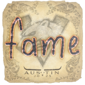 Sticker | fame | Austin 2025