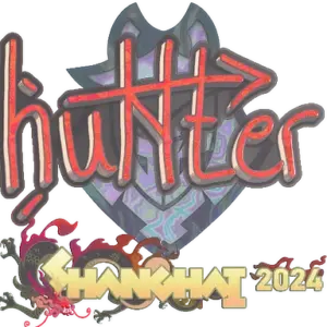 Sticker | huNter- (Holo) | Shanghai 2024