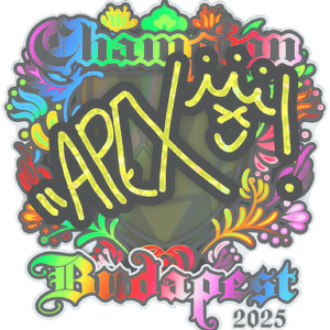 Sticker | apEX (Holo, Champion) | Budapest 2025