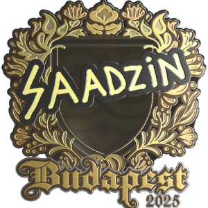 Sticker | saadzin (Gold) | Budapest 2025