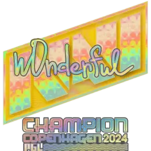 Sticker | w0nderful (Holo, Champion) | Copenhagen 2024