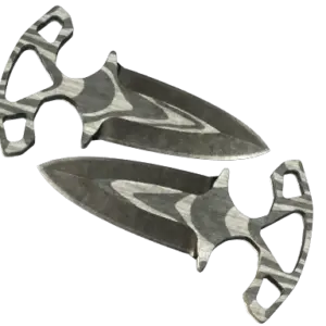★ Shadow Daggers | Black Laminate (Battle-Scarred)