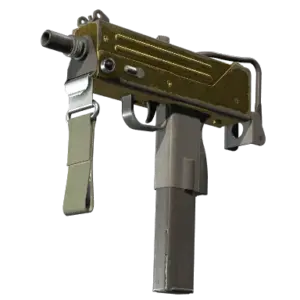 MAC-10 | Gold Brick (Battle-Scarred)