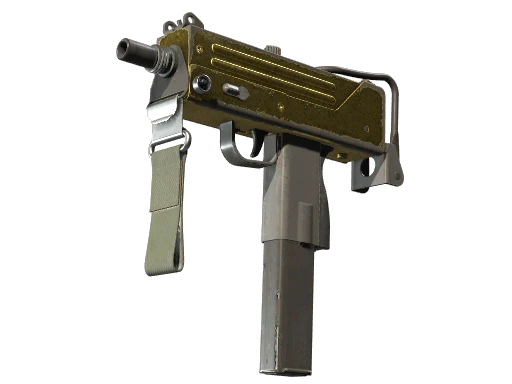 MAC-10 | Gold Brick (Battle-Scarred)