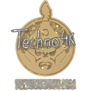 Sticker | Techno4K (Glitter) | Copenhagen 2024
