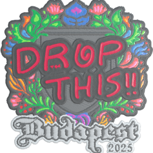 Sticker | drop (Embroidered) | Budapest 2025