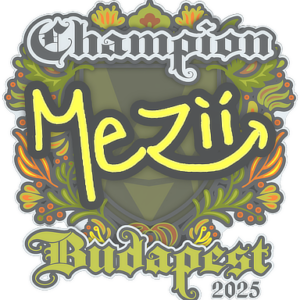 Sticker | mezii (Champion) | Budapest 2025
