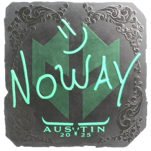 Sticker | noway (Foil) | Austin 2025