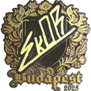 Sticker | sk0R (Gold) | Budapest 2025