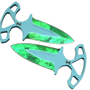★ StatTrak™ Shadow Daggers | Gamma Doppler Emerald (Factory New)