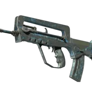 FAMAS | Cyanospatter (Battle-Scarred)