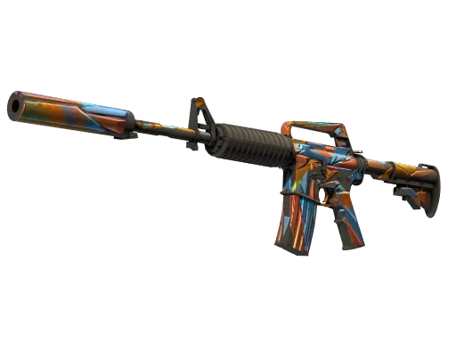 M4A1-S | Leaded Glass (Well-Worn)