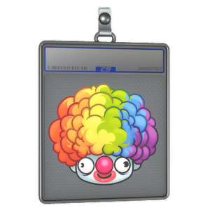 Sticker Slab | Clown Wig