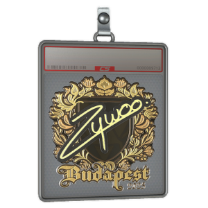 Sticker Slab | ZywOo (Gold) | Budapest 2025