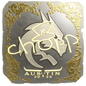 Sticker | chopper (Gold) | Austin 2025