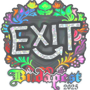 Sticker | exit (Holo) | Budapest 2025