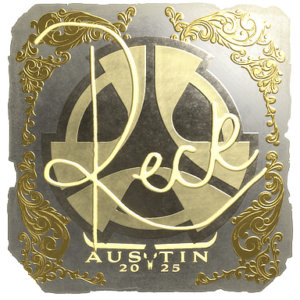 Sticker | reck (Gold) | Austin 2025