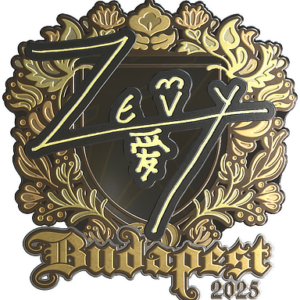 Sticker | zevy (Gold) | Budapest 2025