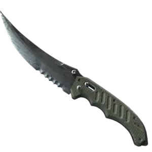 ★ StatTrak™ Flip Knife | Damascus Steel (Well-Worn)